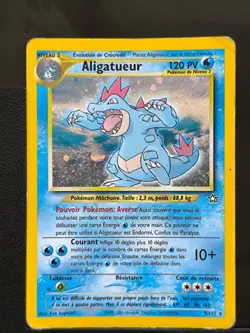 Carte Pokemon Aligatueur 5/111 Holo Rare Neo Genesis Wizards FR - Image 2