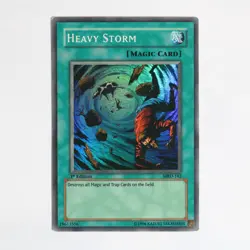 Heavy Storm (MRD-142) Metal Raiders (1st Edition) Super Rare YuGiOh TCG Card - Image 1