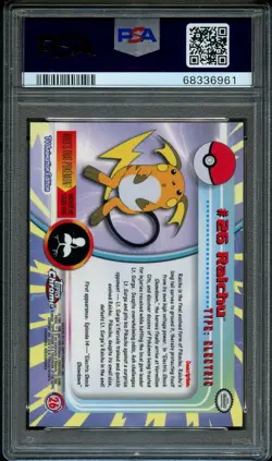 Pokemon | Raichu #26 | PSA 10 Gem Mint | Topps Chrome | 2000 - Image 2