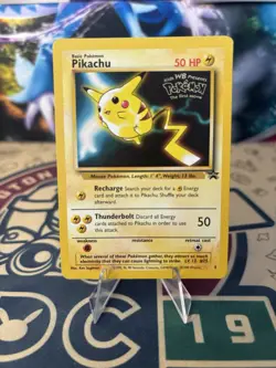Pikachu 4/53 Black Star Rare Promo WOTC Pokemon Card - Image 1