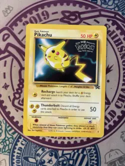Pikachu 4/53 Black Star Rare Promo WOTC Pokemon Card - Image 3