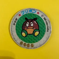 MARIO Goomba amada Nintendo Famicom Menko Card Very Rare Japanese - Image 1