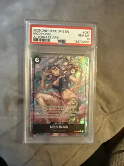 PSA 10 Nico Robin OP12-087 ALT Art One Piece Card English Legacy of the Master - Image 1