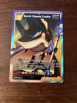 Cookie Run Braverse Burnt Cheese Cookie SUPER RARE Card ENGLISH BS3-029 - Image 1