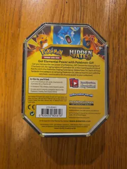 Pokemon TCG Hidden Fates Charizard GX Tin Trading Card Game Set New Sealed Unit - Image 3