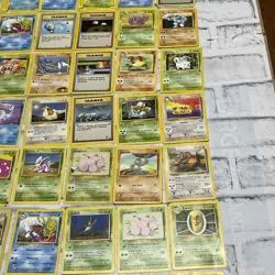 Pokemon Jungle, Fossil, Base Set, Team Rocket Lot of 90 Cards Vintage MP-HP Vtg - Image 3