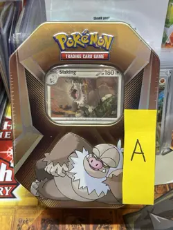 Pokemon Triple Whammy SLAKING Tin 3 Booster Packs 3 Foil Cards TCG New & Sealed - Image 1
