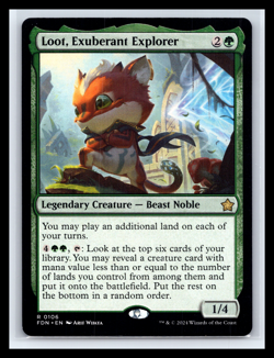 MTG Loot Exuberant Explorer Foundations #106 Regular Rare Near Mint Magic TCG - Image 1