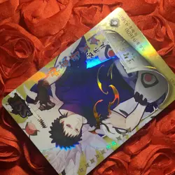 Obito Uchiha NARUTO GOLD Waifu Anime ACG Girl Holo Card Bold - Image 3