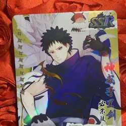 Obito Uchiha NARUTO GOLD Waifu Anime ACG Girl Holo Card Bold - Image 5