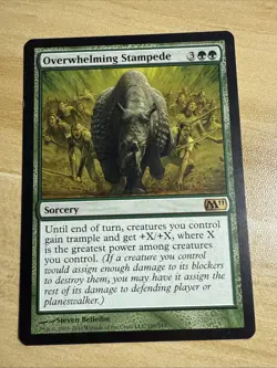 MTG Overwhelming Stampede (189/255) Magic 2011 LP - Image 1