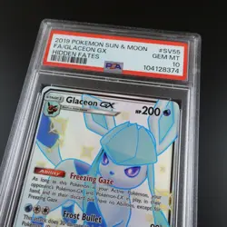PSA 10 Glaceon GX SV55/SV94 Hidden Fates Holo Graded Pokemon Card - Image 2