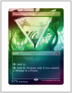 1x Wastewood Verge, Foil, Borderless Art, Magic MTG NM - Image 1