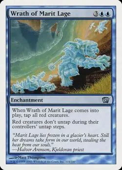 1x Wrath of Marit Lage NM Eng MTG - Eighth Edition - Image 1