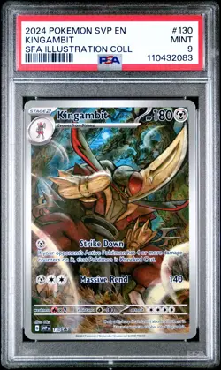 2024 POKEMON SVP EN-SV BLACK STAR PROMO #130 KINGAMBIT PSA 9 - Image 1