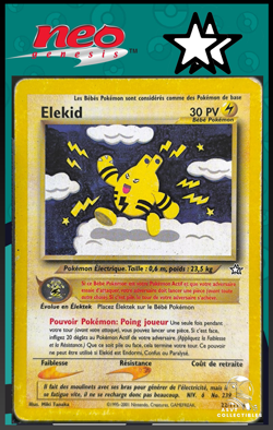 Carte Pokemon Elekid 22/111 Rare Neo Genesis Wizards FR - Image 1