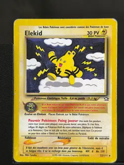 Carte Pokemon Elekid 22/111 Rare Neo Genesis Wizards FR - Image 2