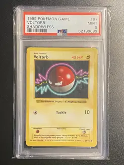 1999 Pokemon Base Base Shadowless #67 - Voltorb PSA 9 - English - Image 1