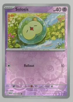 Solosis 037/086 Reverse Holo Common Black Bolt Pokemon TCG NM - Image 1