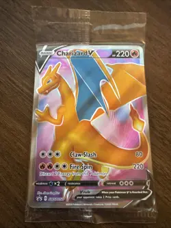 Pokemon Charizard V SWSH050 Sword & Shield Champions Path ETB Promo Holo - Image 1