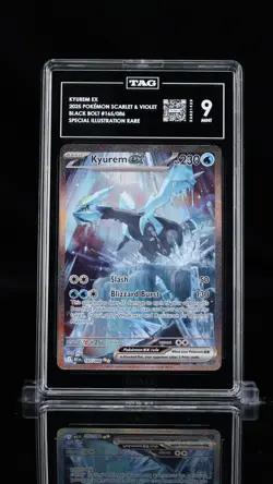2025 POKEMON BLK EN-BLACK BOLT #165 KYUREM EX SPECIAL ILLUSTRATION RARE TAG 9 - Image 1