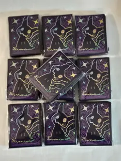 🔥 Lot of 10 Pkg Pokemon Scarlet & Violet Paldean Fates Mimikyu Sleeves - 650 ct - Image 2