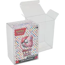5x Clear Cases for Pokemon Booster Bundle - Thick Plastic Protectors - NEW - Image 1