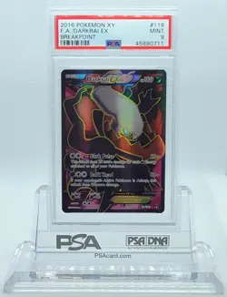 2016 POKEMON BREAKPOINT DARKRAI EX #118 FULL ART PSA 9 MINT #45890711 - Image 1