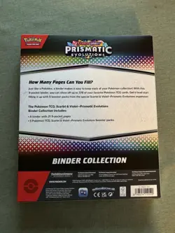 Pokemon TCG Prismatic Evolutions Binder Collection - Sealed w/ 5 Booster Packs - - Image 2