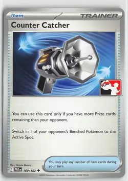 Pokemon Prize Pack Series Cards Counter Catcher Non Foil Stamped Uncommon #160 - Image 1