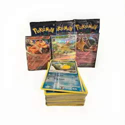 50+ Pokemon Cards with 3 sealed Trick or Trade Packs - Image 2