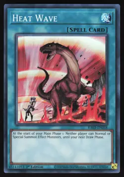 Heat Wave - RA03-EN058 - Super Rare - 1st Edition Yugioh - Image 1