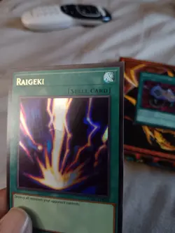 3x Raigeki Ultra Rare Foil LCKC-EN088 Near Mint Condition - Image 2