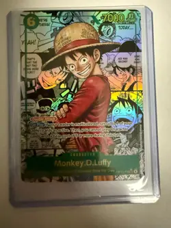 One Piece Card Monkey D Luffy OP13 - 118 SEC Manga Parallel English - Image 1