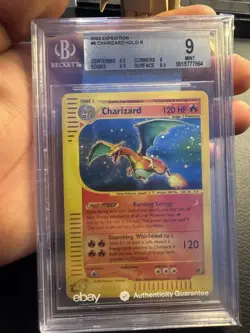 Expedition Base Set Charizard Holo Pokemon Card Holo BGS 9 - Image 4