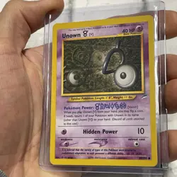 Unown (V) 89/105 2002 Neo Destiny Pokemon Card WOTC Vintage LP Lightly Played - Image 2