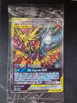 Pokemon Card - Moltres & Zapdos & Articuno GX SM210 Hidden Fates Promo Sealed - Image 1