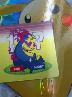 Pokemon 3d Lenticular Card Typhlosion - Image 1