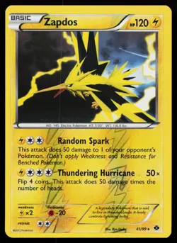Zapdos 41/99 Holo Rare Next Destinies Reverse Holo Pokemon Card - Image 1