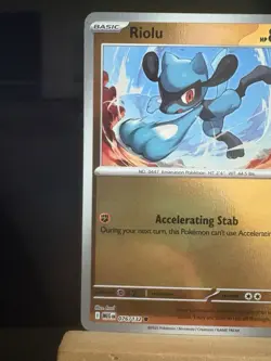 RIOLU - 76/132 Mega Evolution - NM - Reverse Holo Common - Pokemon TCG Card - Image 2