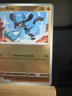 RIOLU - 76/132 Mega Evolution - NM - Reverse Holo Common - Pokemon TCG Card - Image 3