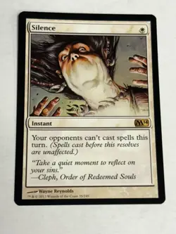Magic The Gathering MTG Silence Core Set 2014 (M14) Regular NM - Image 1