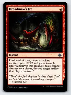 Dreadmaw's Ire U The Lost Caverns of Ixalan # 147 NM Normal - Image 1