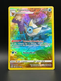 Pokemon TCG Vaporeon TG02/TG30 Brilliant Stars Trainer Gallery Holo Rare - Image 1