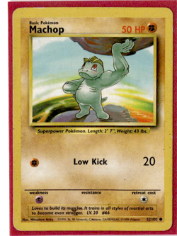 Machop - 52/102 - Pokemon Base Set - Image 1