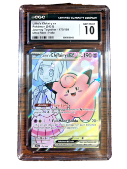 Lillie's Clefairy EX UR #173 - CGC GEM MINT 10 - Journey Together - Pokemon TCG - Image 1