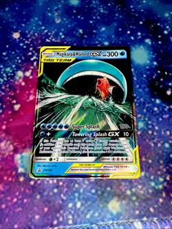 TOWERING SPLASH Magikarp & Wailord GX SM166 Pokemon Promo Sun & Moon Tag Team - Image 2