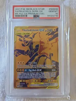 Pokemon Pikachu & Zekrom GX Tag Team 2021 P.M. # SM248 PSA GEM MINT 10 - Image 1
