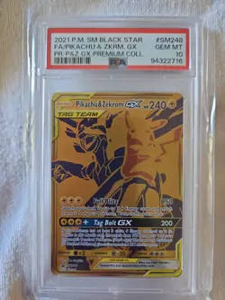 Pokemon Pikachu & Zekrom GX Tag Team 2021 P.M. # SM248 PSA GEM MINT 10 - Image 3