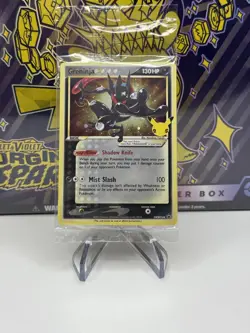 Greninja Gold Star SEALED HD Swirl Celebrations 144 Black Promo SWSH144 Pokemon - Image 1